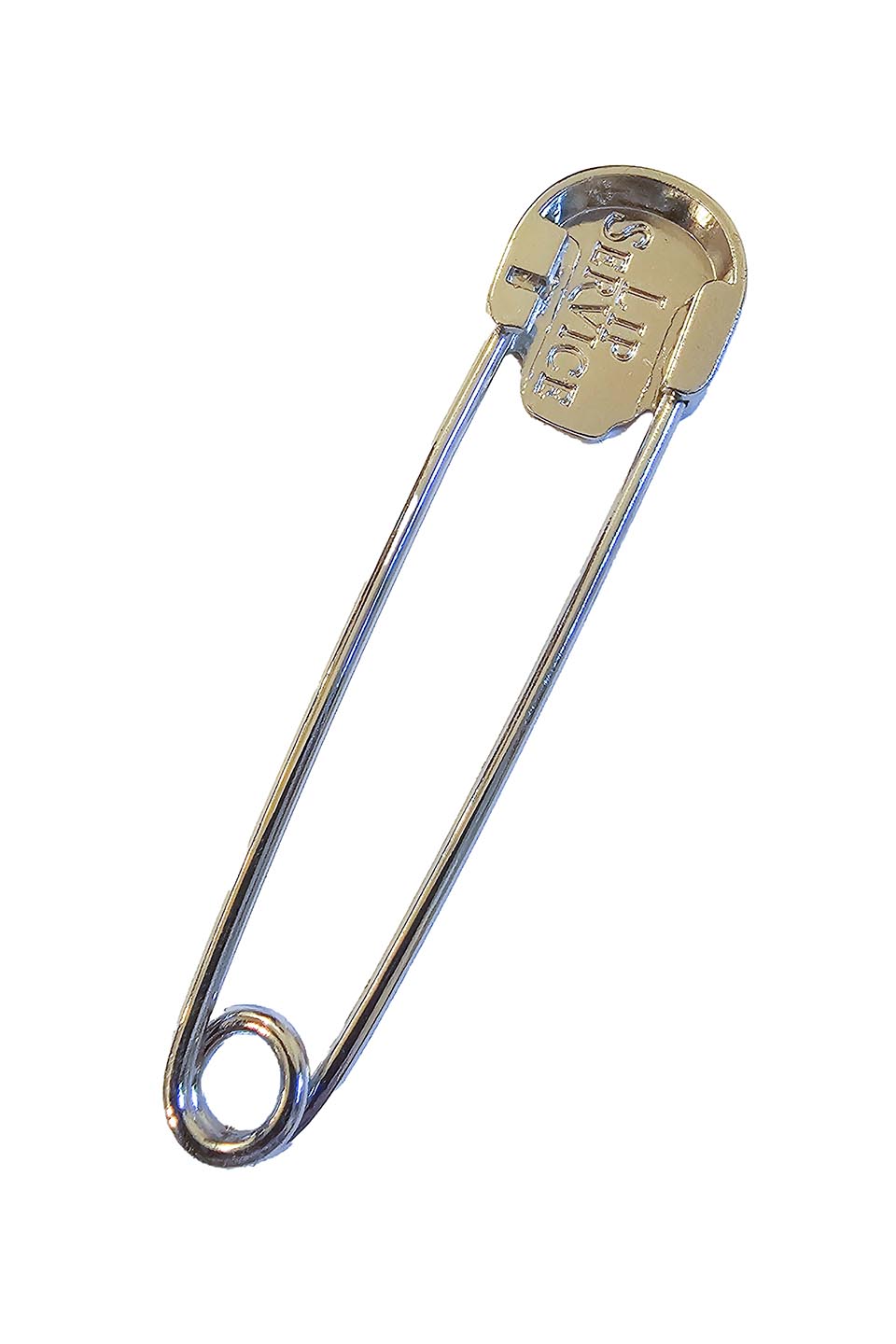 Lip Service Chrome and Black Enamel Skull Kilt Safety Pin-Accessories-Lip Service