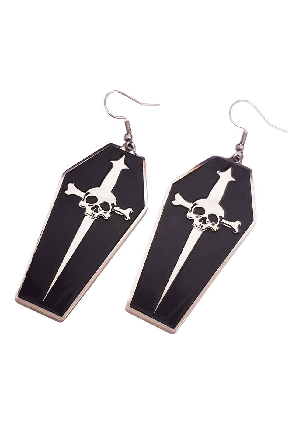 Coffin Dagger Earrings-Accessories-Lip Service