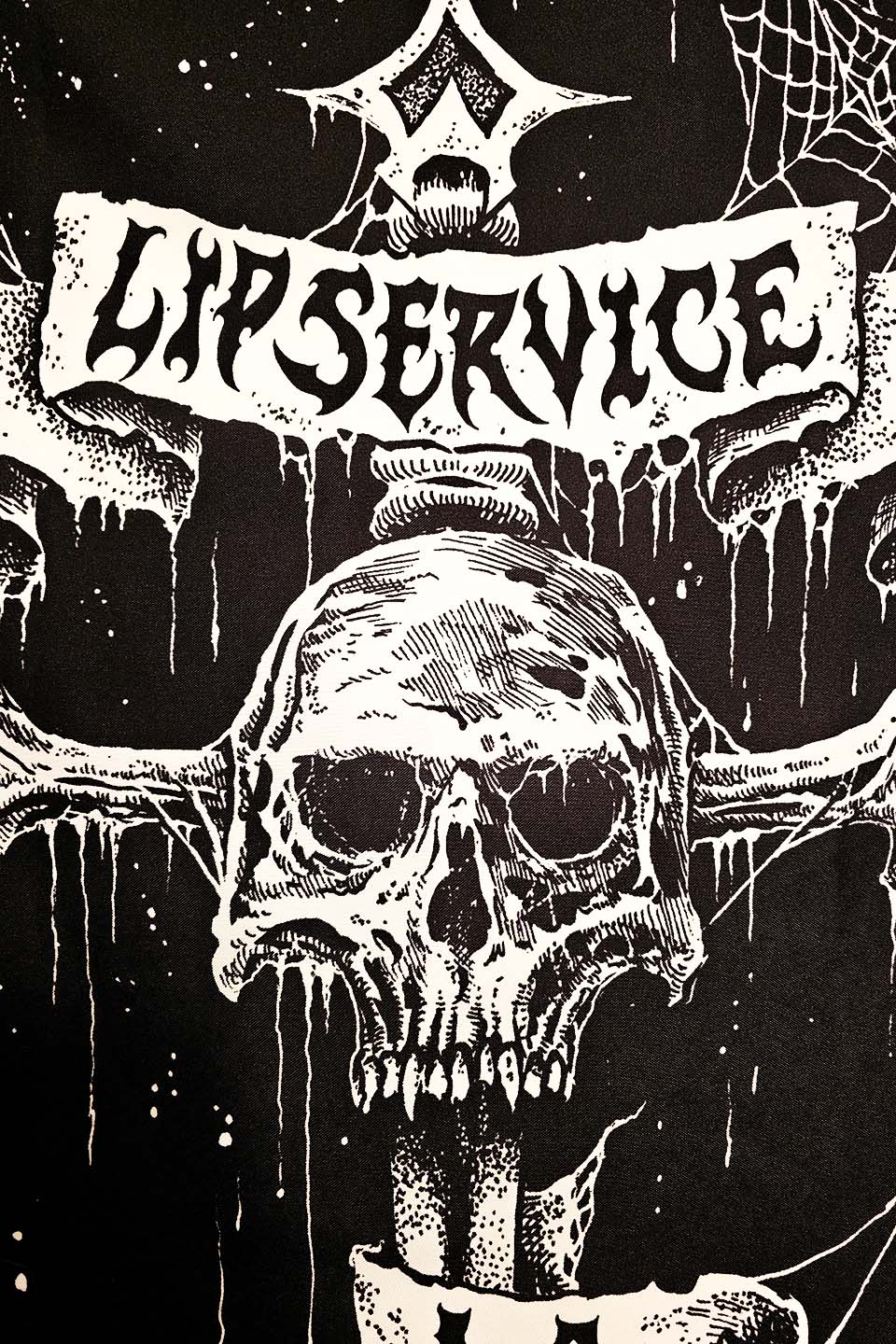 Lip Service Coffin Wall Banner-Accessories-Lip Service