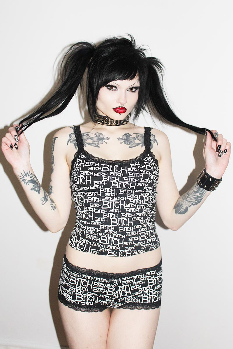 Lip Service X iGirl Bitch Cami Swear Tank-Tops-Lip Service