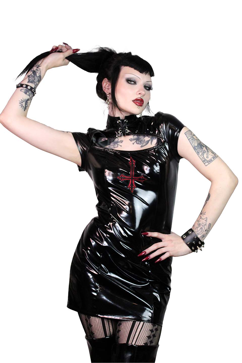 Unholy Prayer Cross Dress-Dresses-Lip Service