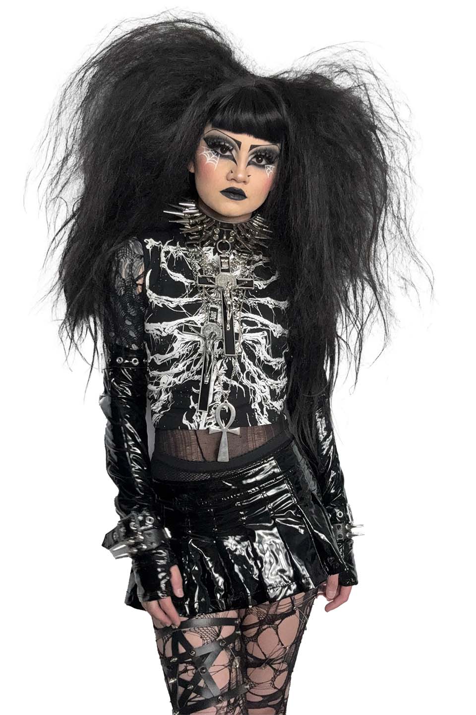 Dead Inside Rib Cage Sleeveless T-shirt-Tops-Lip Service