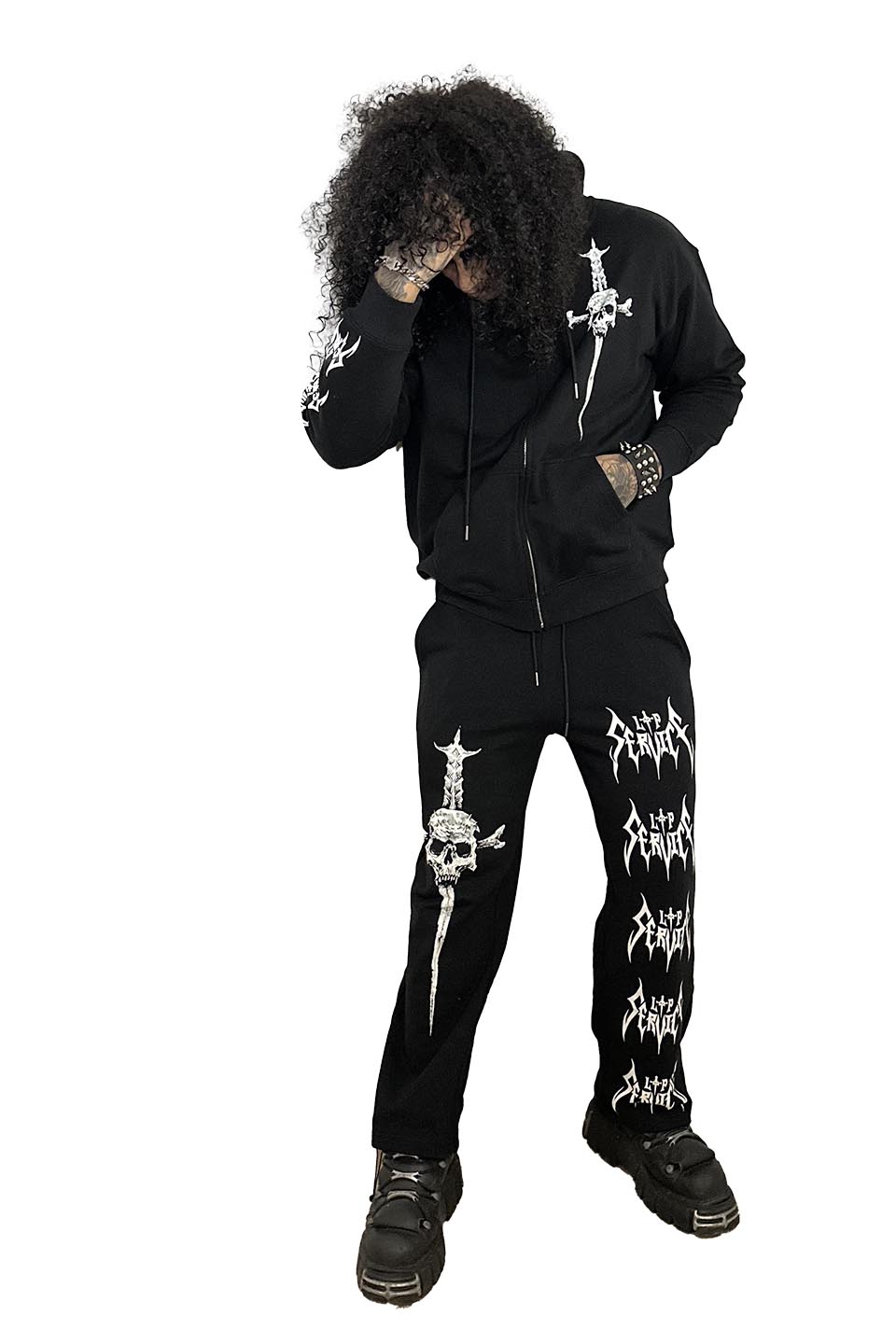 Lip Service Metal Dagger Zipper Hoodie-Tops-Lip Service