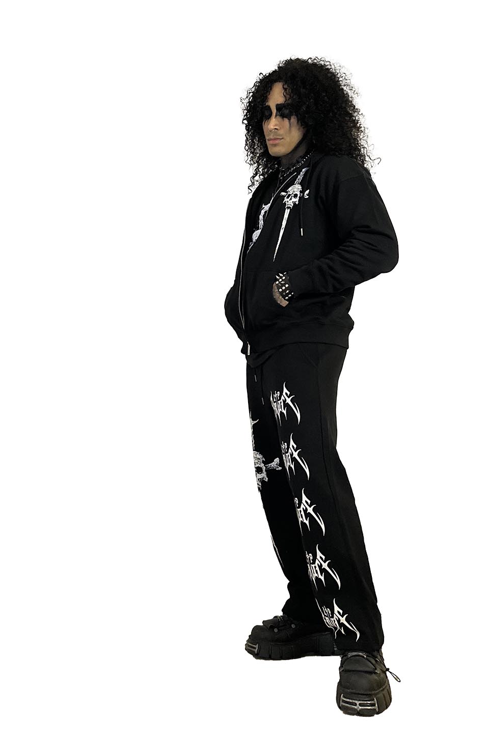 Lip Service Metal Dagger Zipper Hoodie-Tops-Lip Service