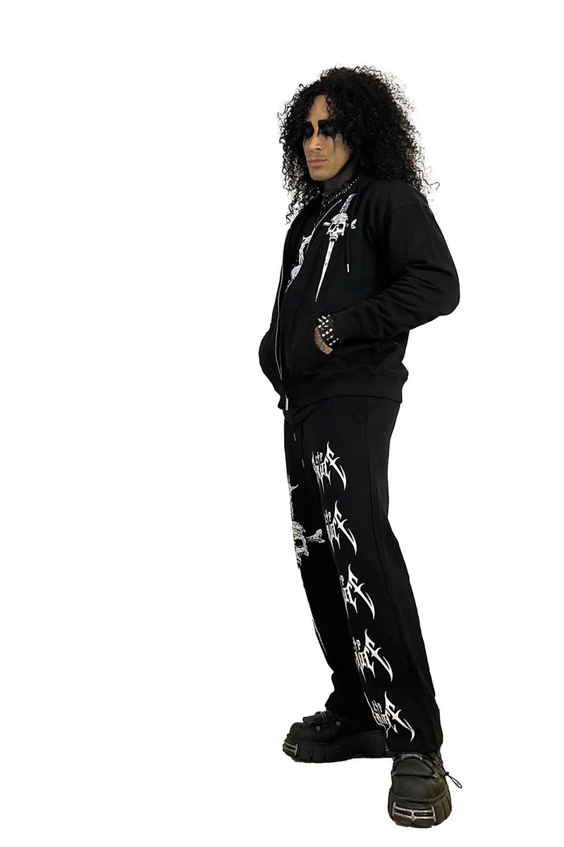 Lip Service Metal Dagger Zipper Hoodie-Tops-Lip Service