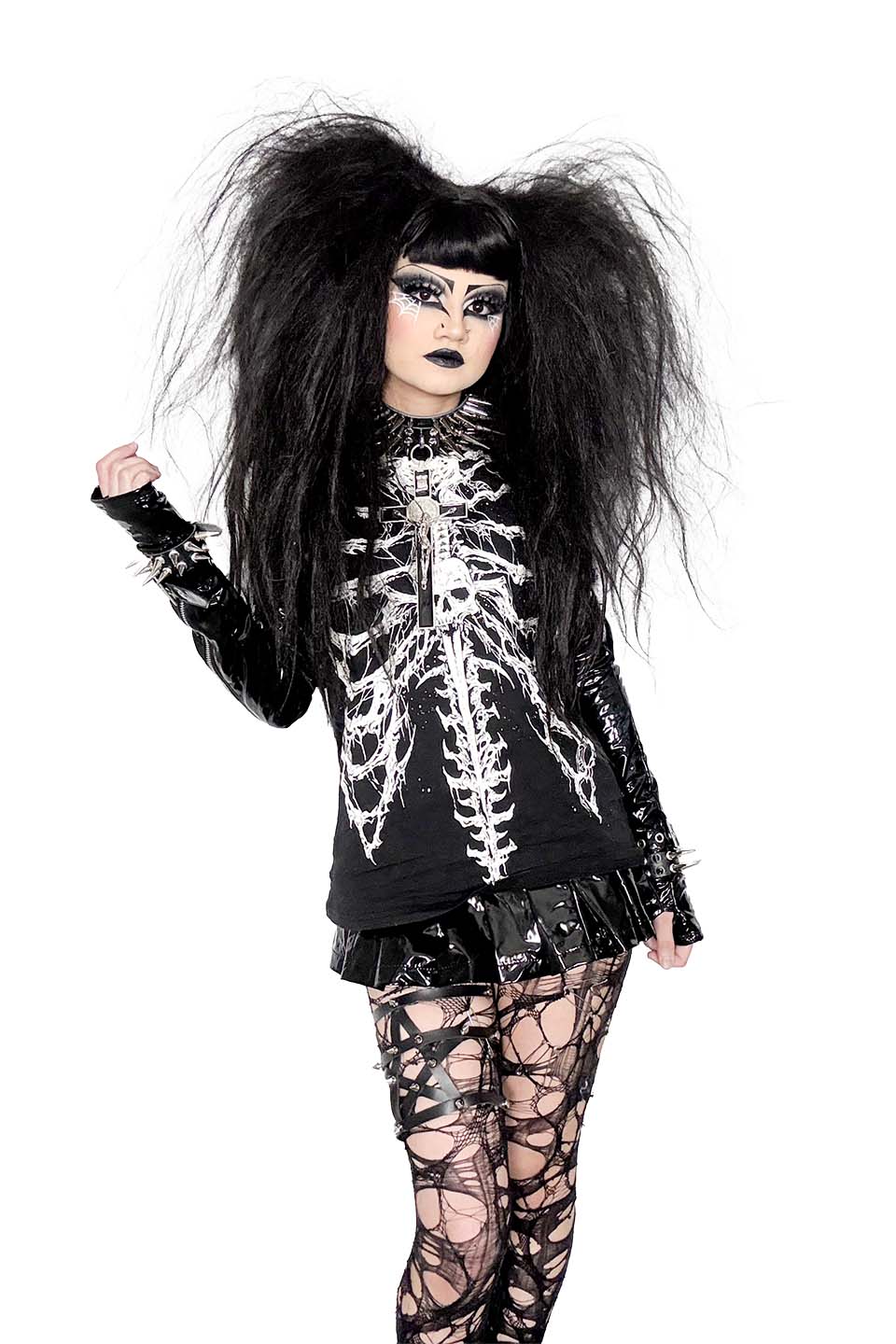 Dead Inside Rib Cage Sleeveless T-shirt-Tops-Lip Service
