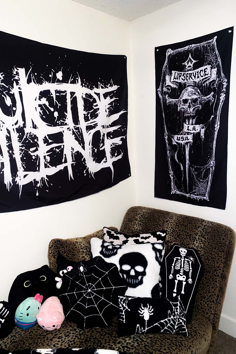 Lip Service Coffin Wall Banner-Accessories-Lip Service