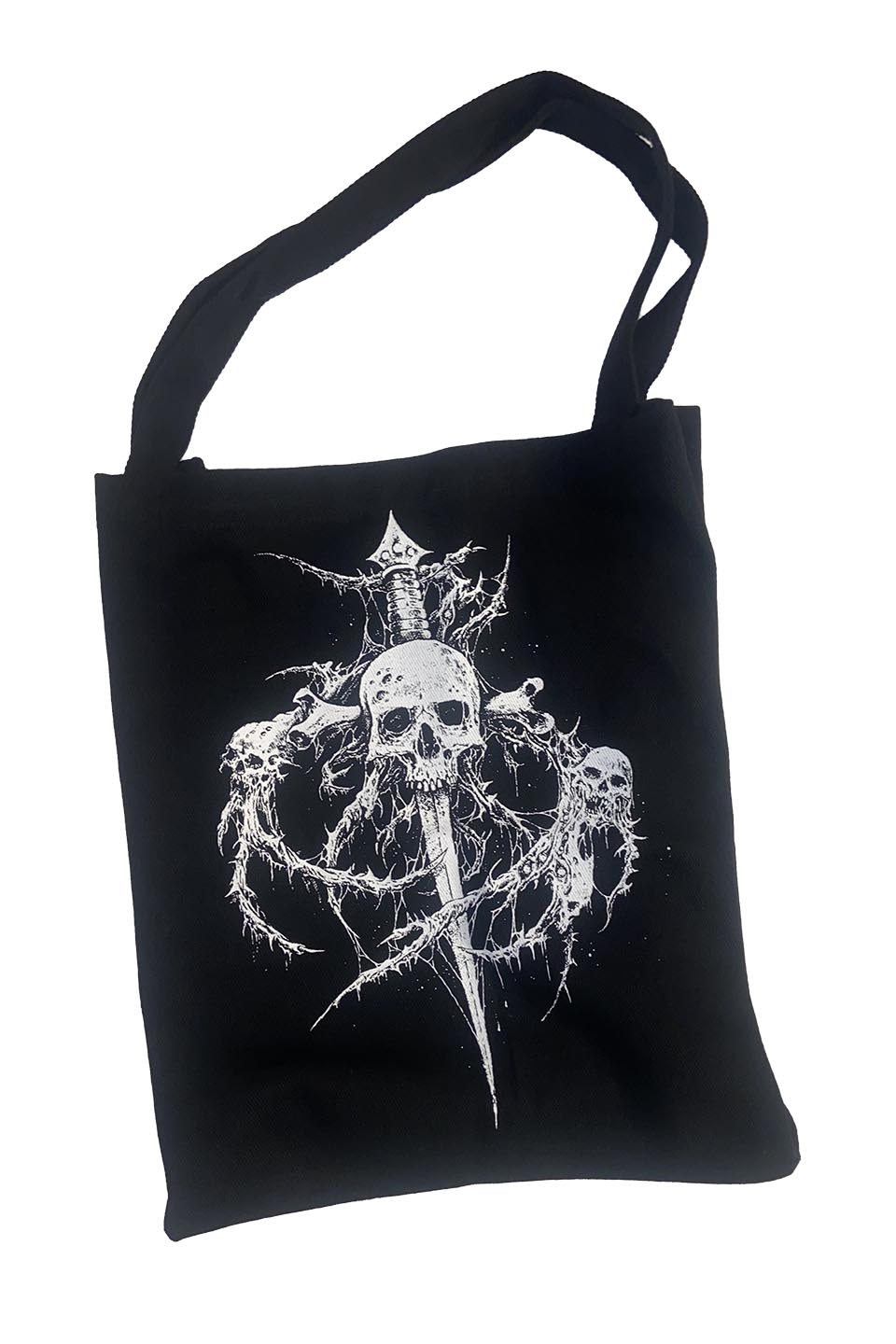 Lip Service Metal Dagger Coffin Logo Tote Bag-Accessories-Lip Service