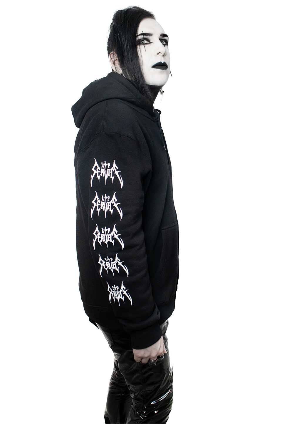 Lip Service Dagger Coffin Zip Hoodie-Tops-Lip Service