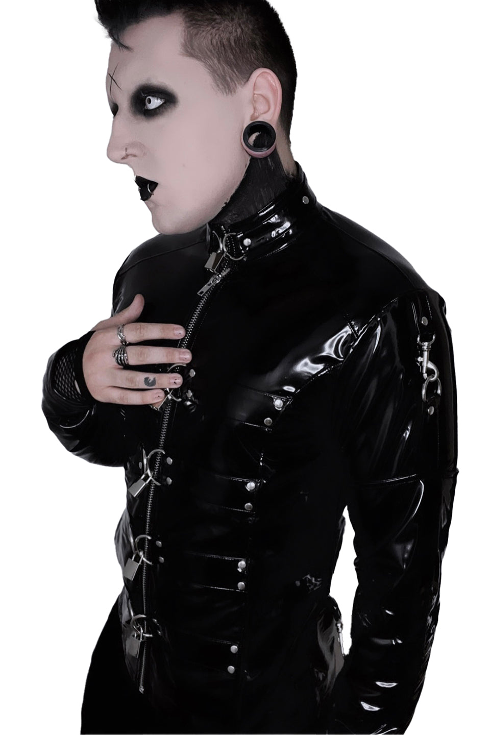 Lip Service Institutionalized PVC Straight Jacket-Tops-Lip Service