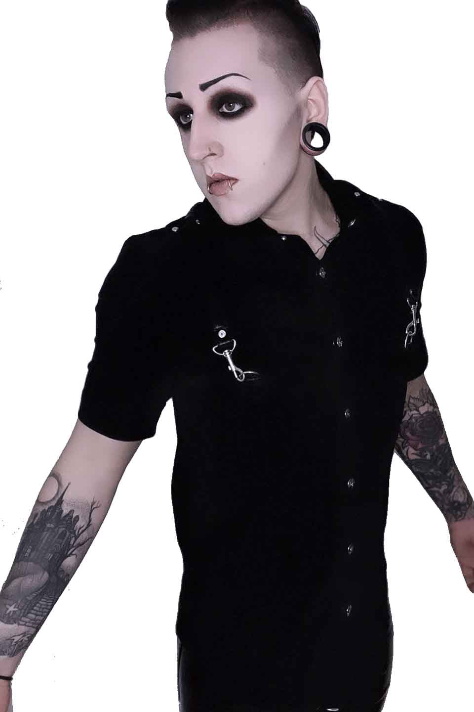 Men's Short Sleeve Gangsta Pranksta Shirt-Tops-Lip Service