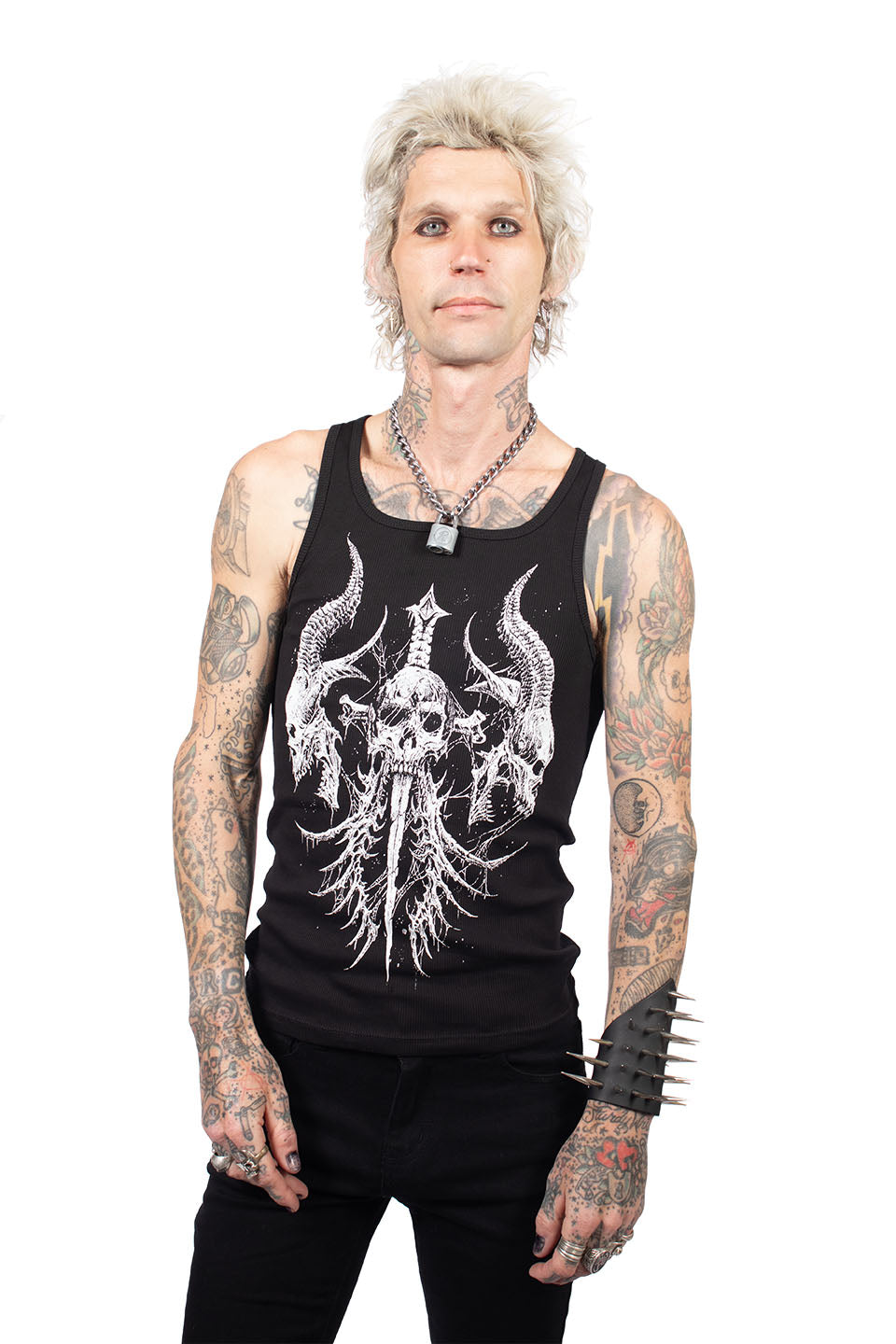 Lip Service X Riddick Skull Crest Tank-Lip Service