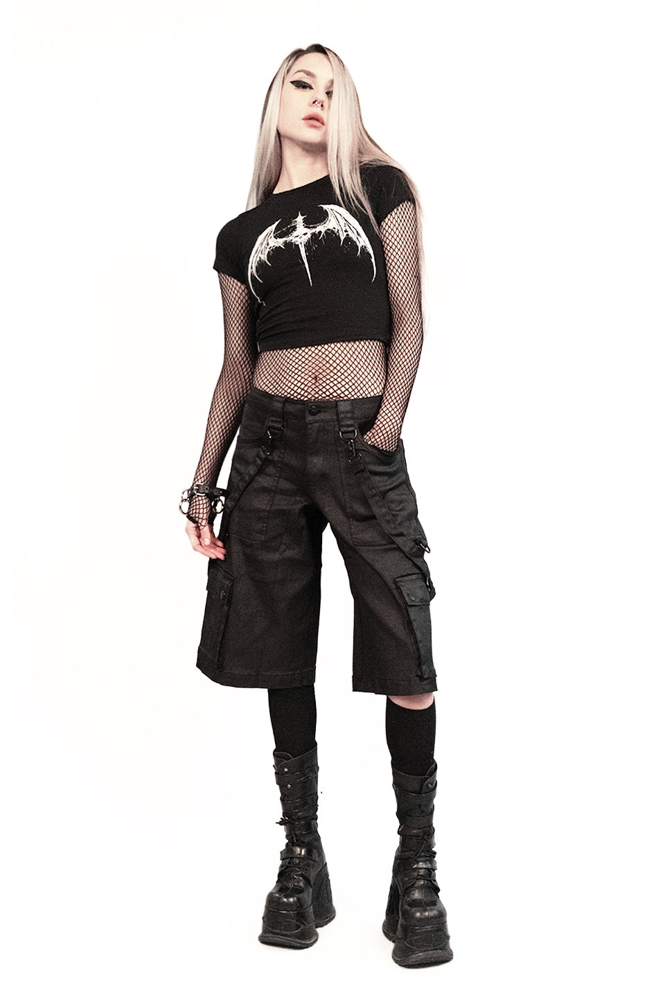 Future Division Headhunter Waxed Bondage Unisex Cargo Shorts-Bottoms-Lip Service