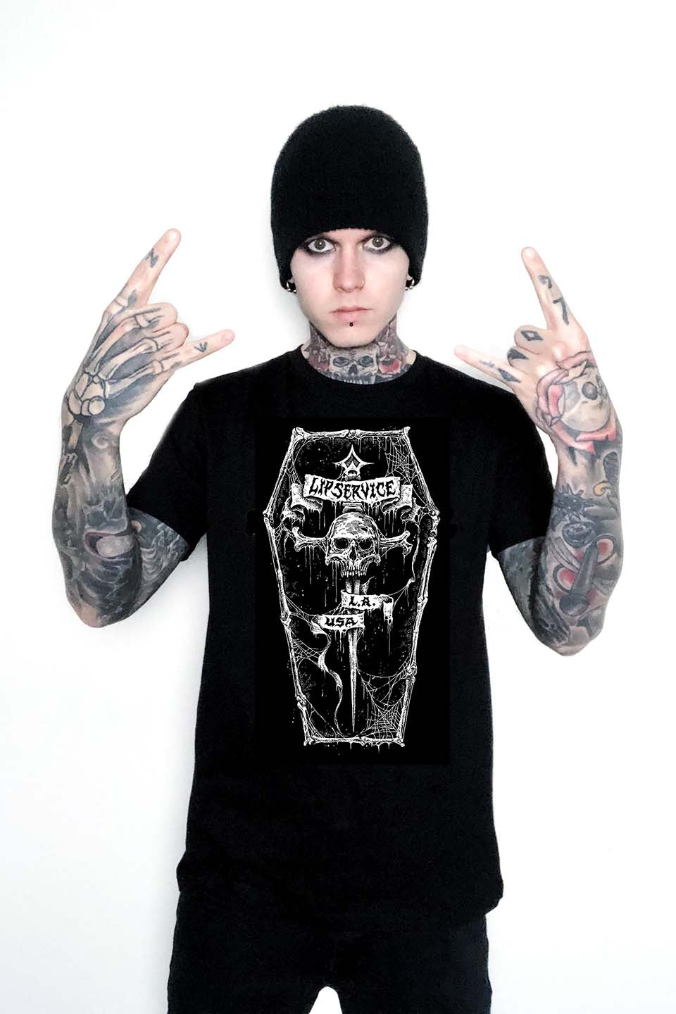 Lip Service Coffin T-shirt-Tops-Lip Service