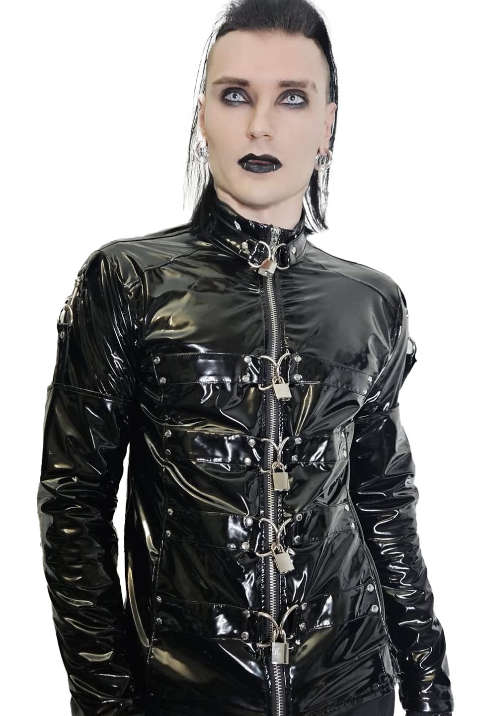 Lip Service Institutionalized PVC Straight Jacket-Tops-Lip Service