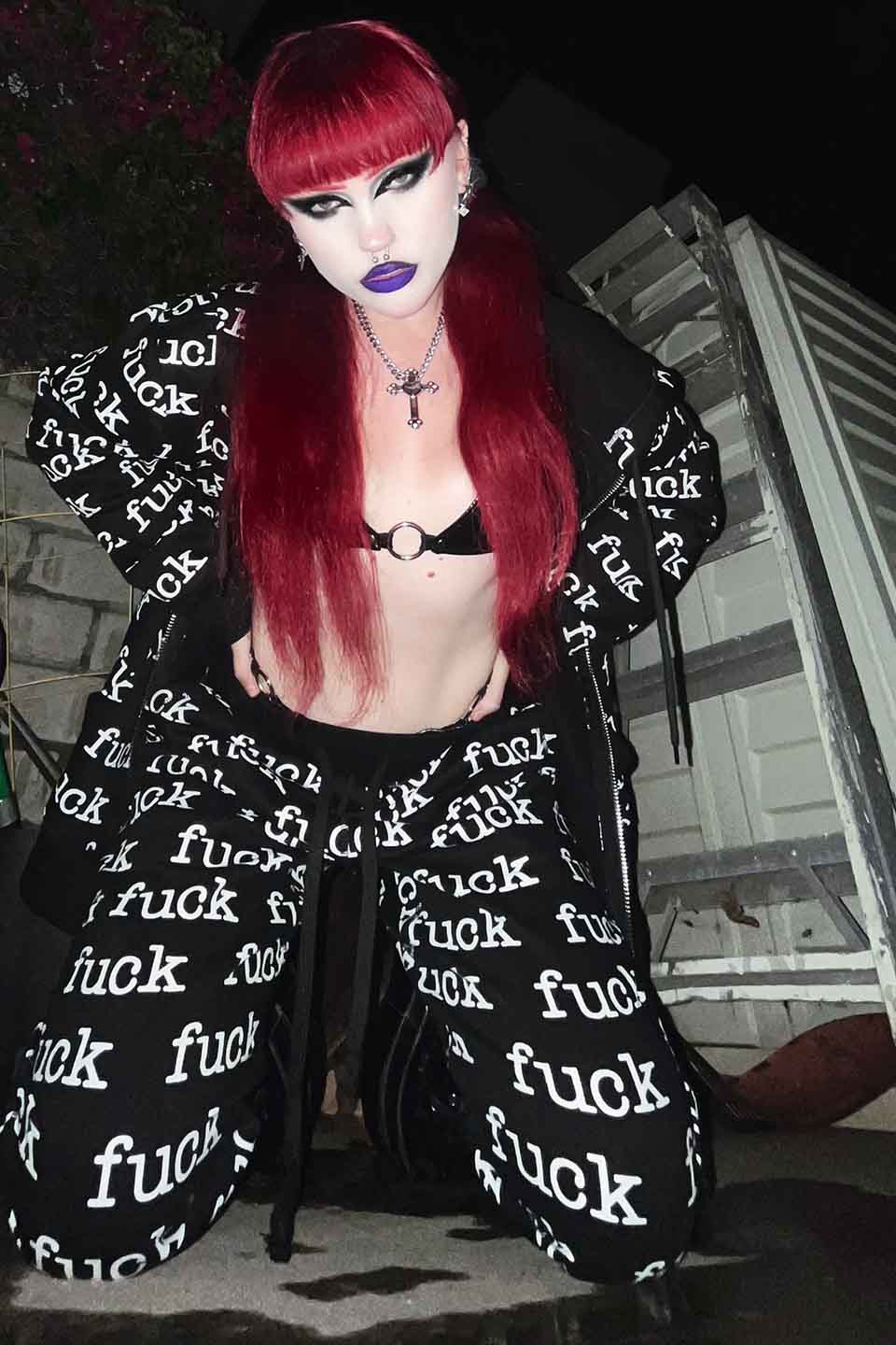 FUCK Sweatpants-Leggings-Lip Service