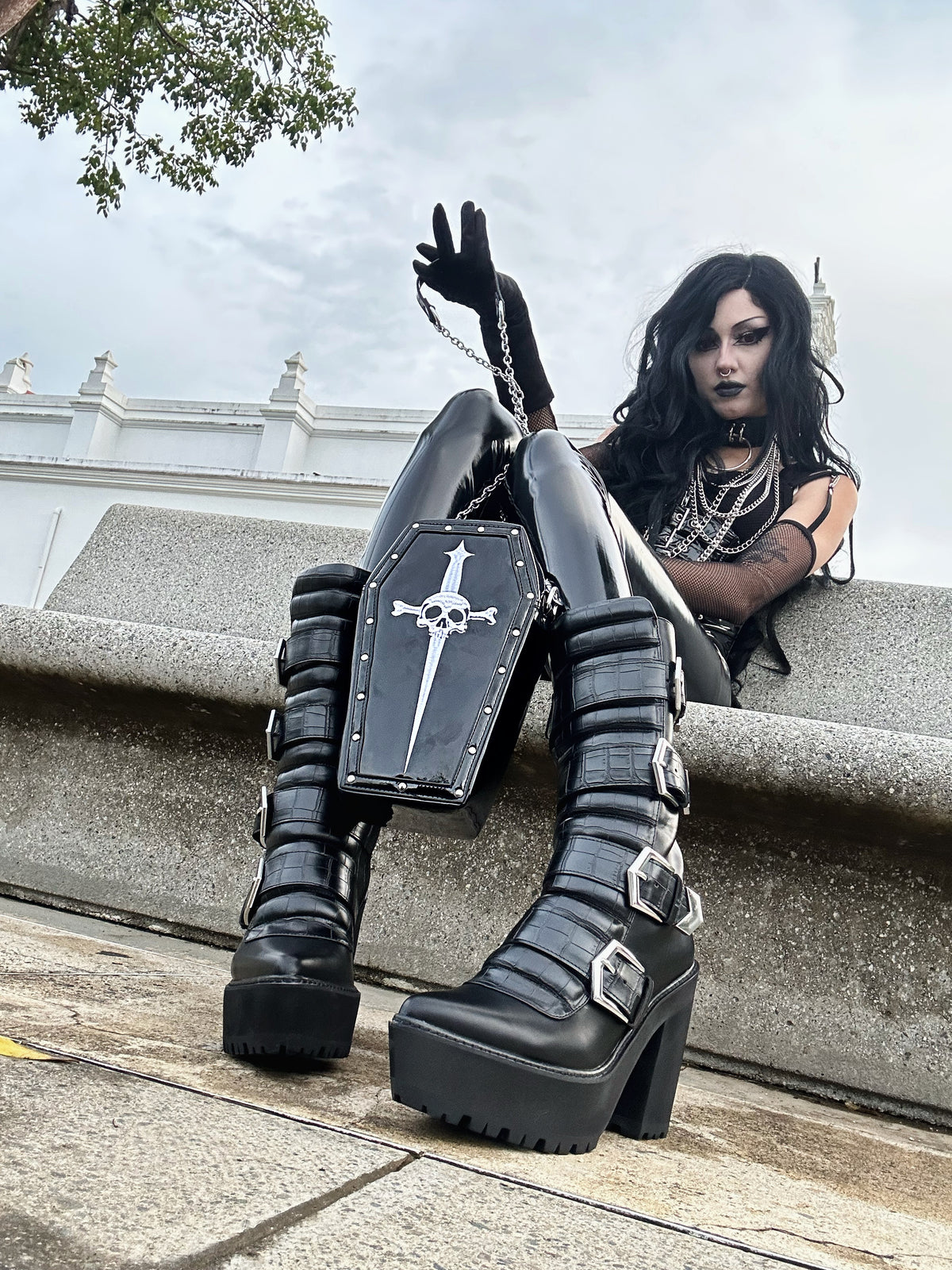 Dagger Coffin Bag-Accessories-Lip Service