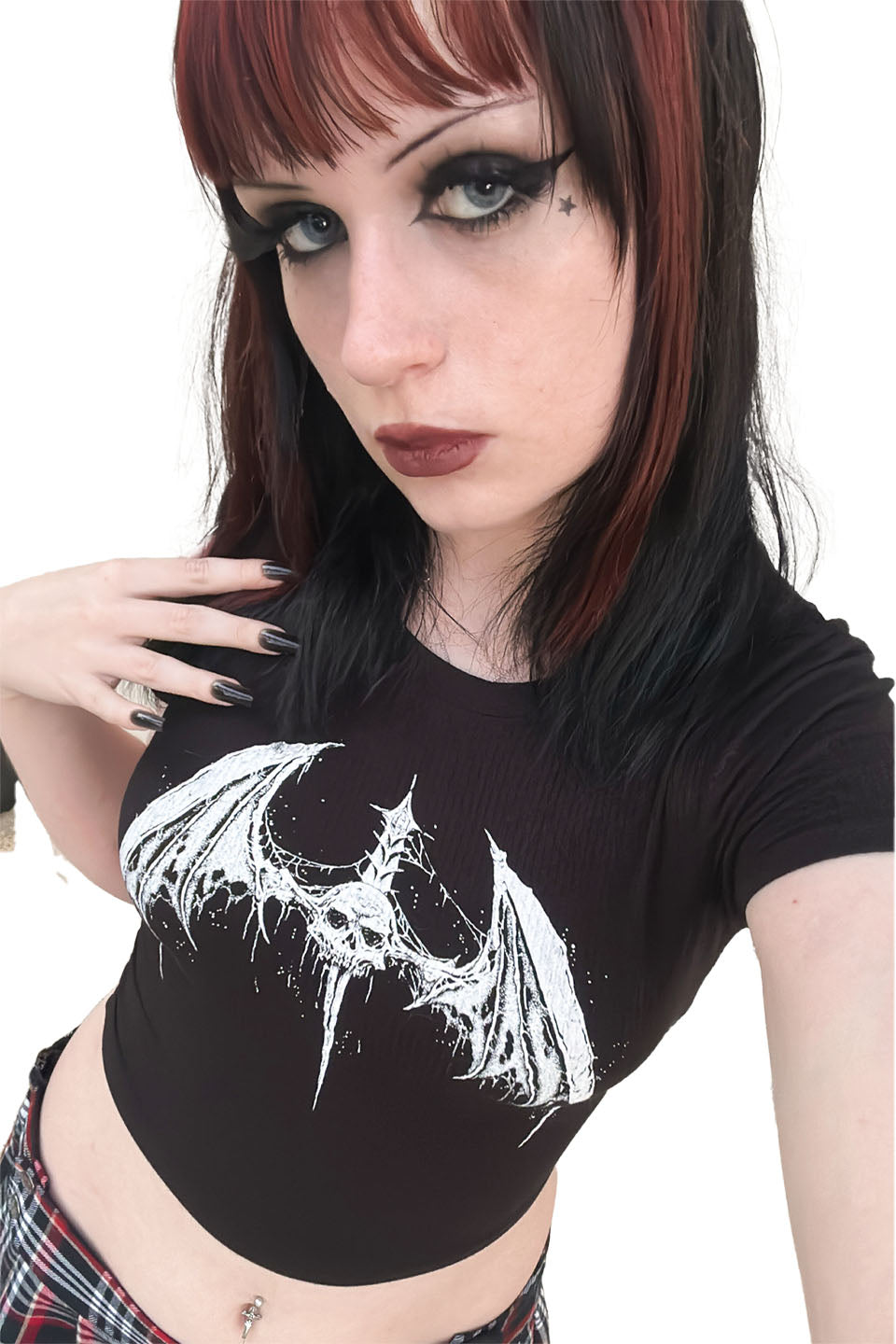 Dagger Bat Baby Tee-Tops-Lip Service