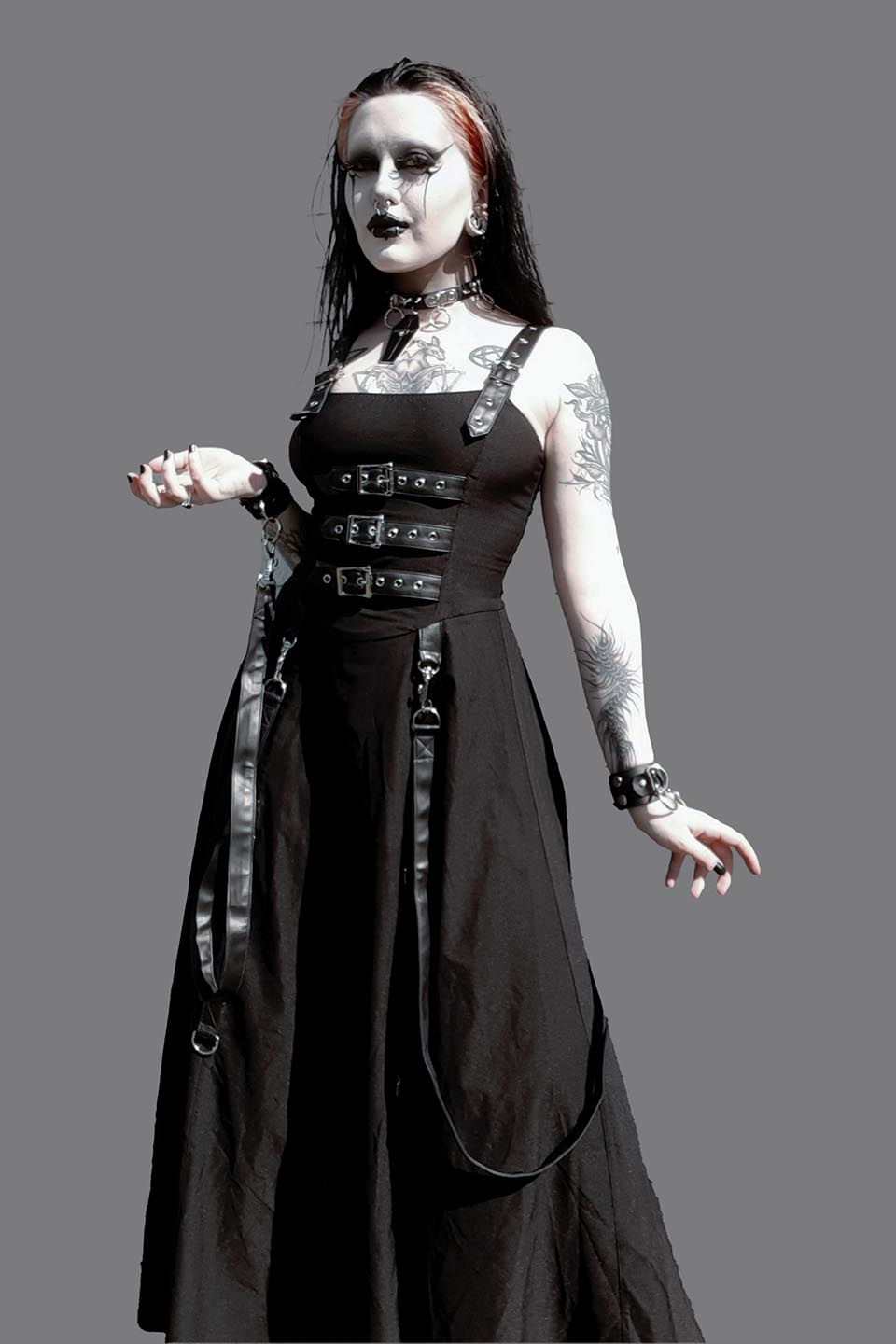 BLACK INDUSTRY BALL GOWN-Dresses-Lip Service