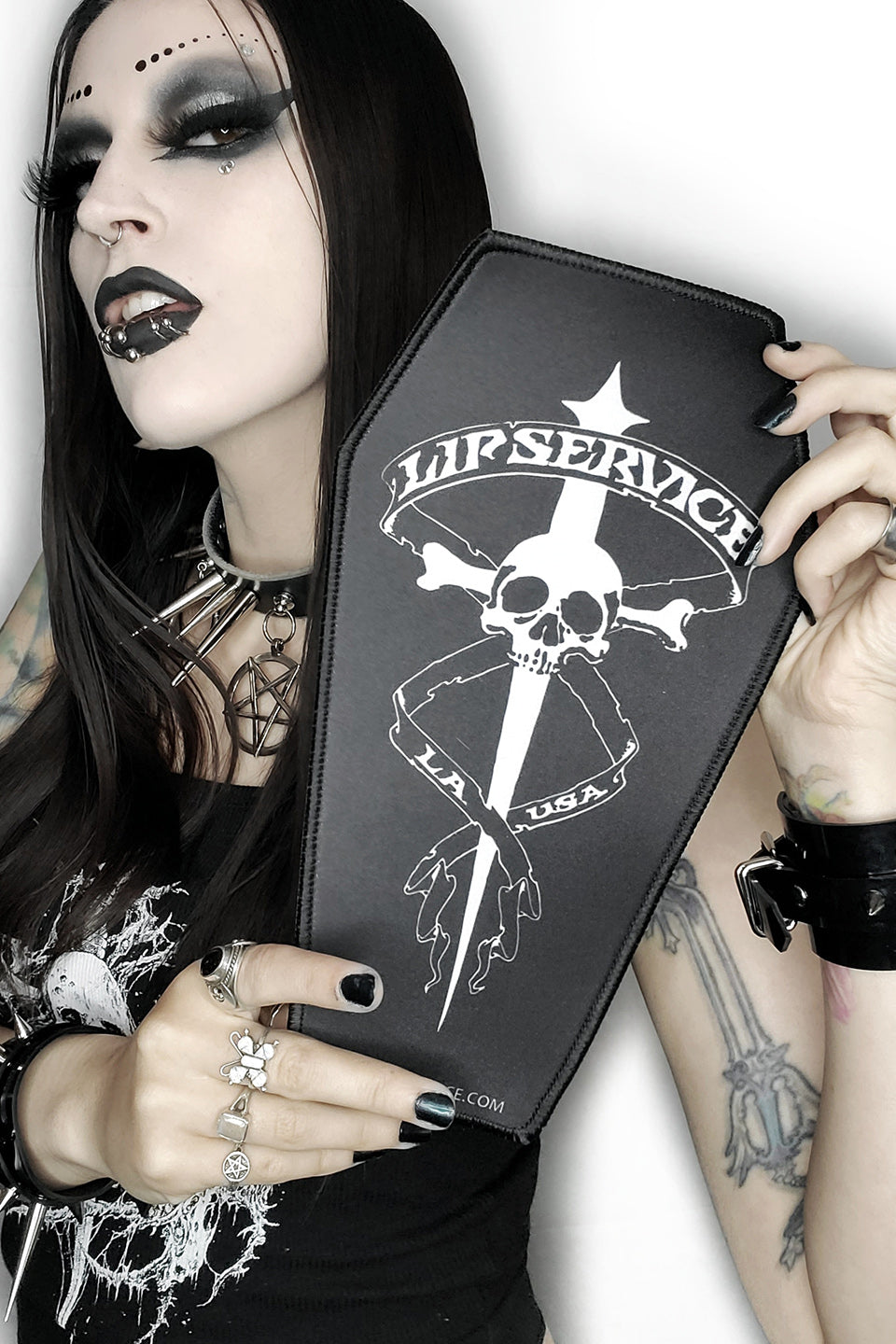 Lip Service Coffin Dagger Mousepad-Accessories-Lip Service