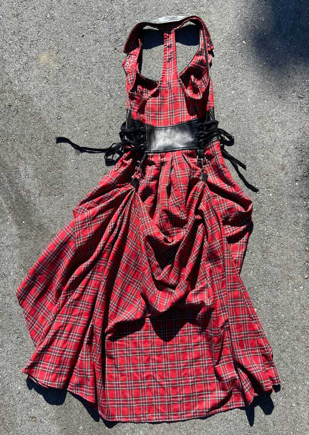 VINTAGE PLAID BALLGOWN-Dresses-Lip Service