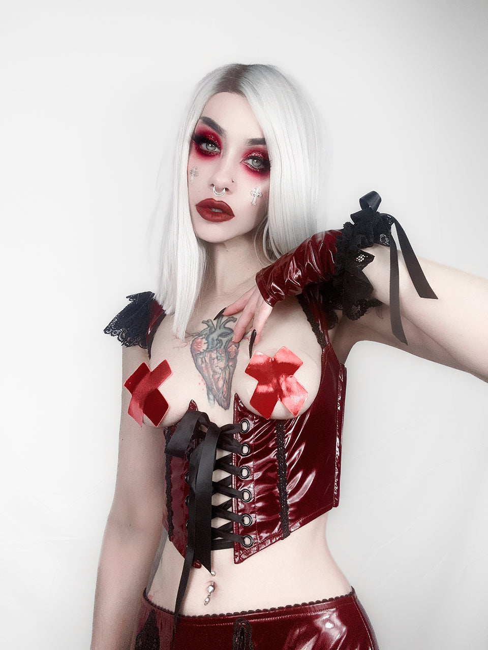 Bloodlust Underbust Corset Top-Tops-Lip Service