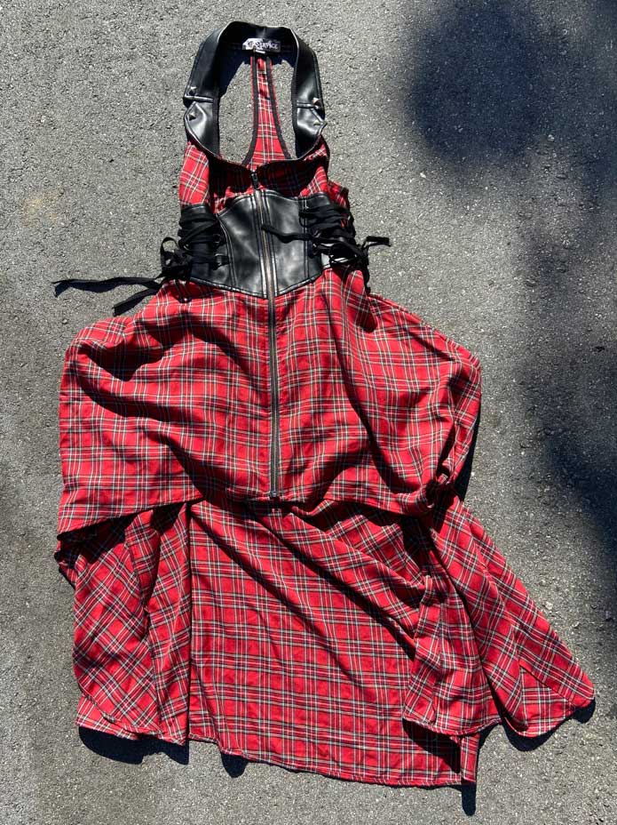 VINTAGE PLAID BALLGOWN-Dresses-Lip Service VINTAGE PLAID BALLGOWN-Dresses-Lip Service