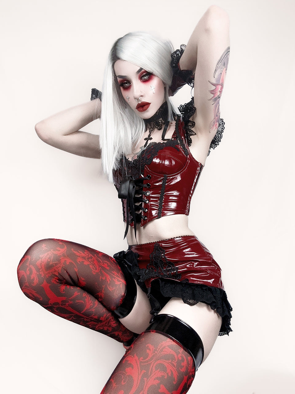 Bloodlust Thigh Highs (limited edition)-socks-Lip Service