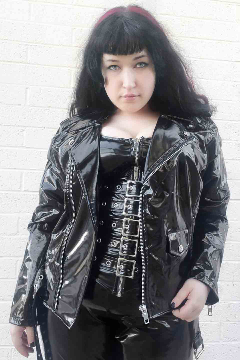 Classic Vinyl Moto Jacket-Jacket-Lip Service