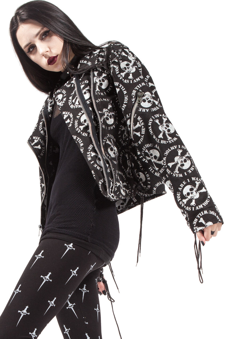 As I Am You Will Be Moto Jacket-Jacket-Lip Service