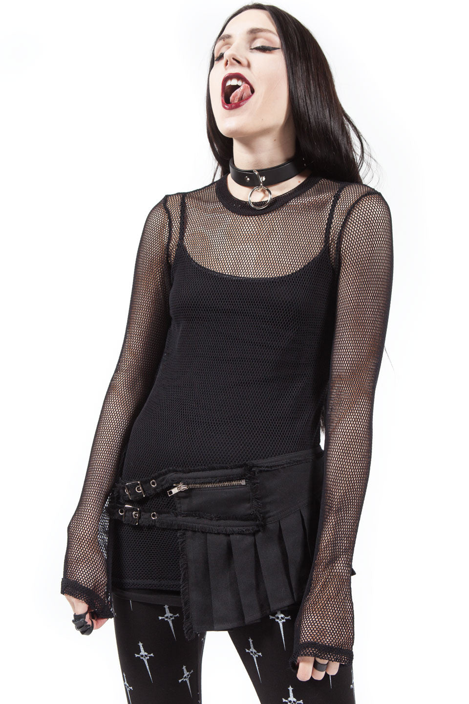 Born To Die Pleated Kilt Belt-Accessories-Lip Service