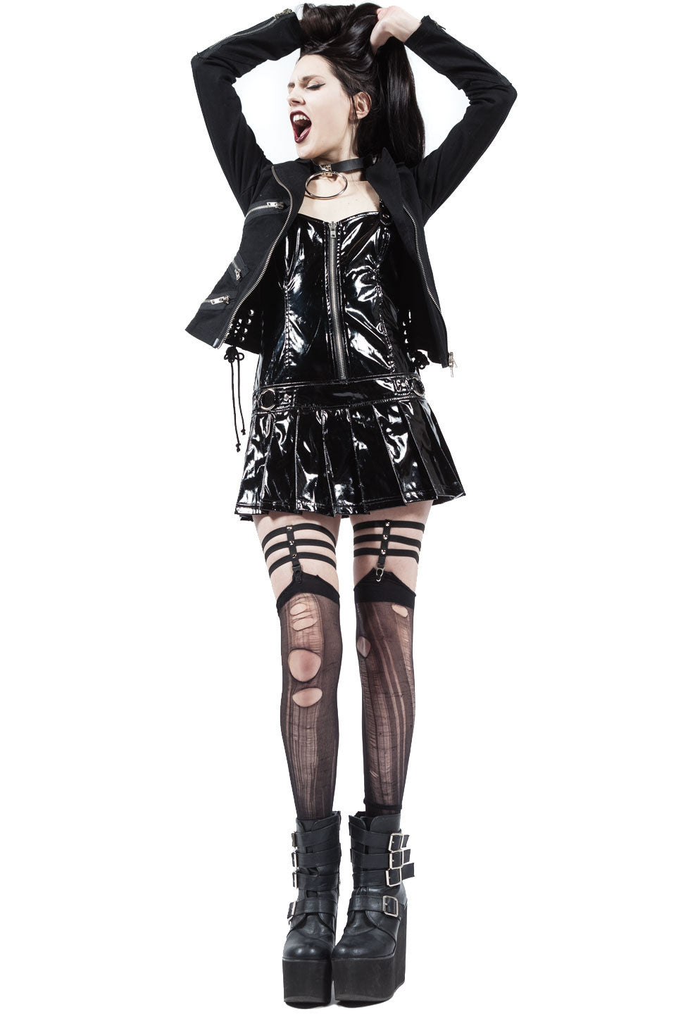 Chained To The Radiator Moto Jacket-Jacket-Lip Service