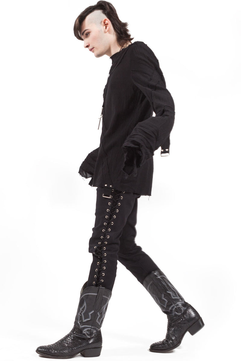 Dead Today Unisex Gauze Shirt-Tops-Lip Service