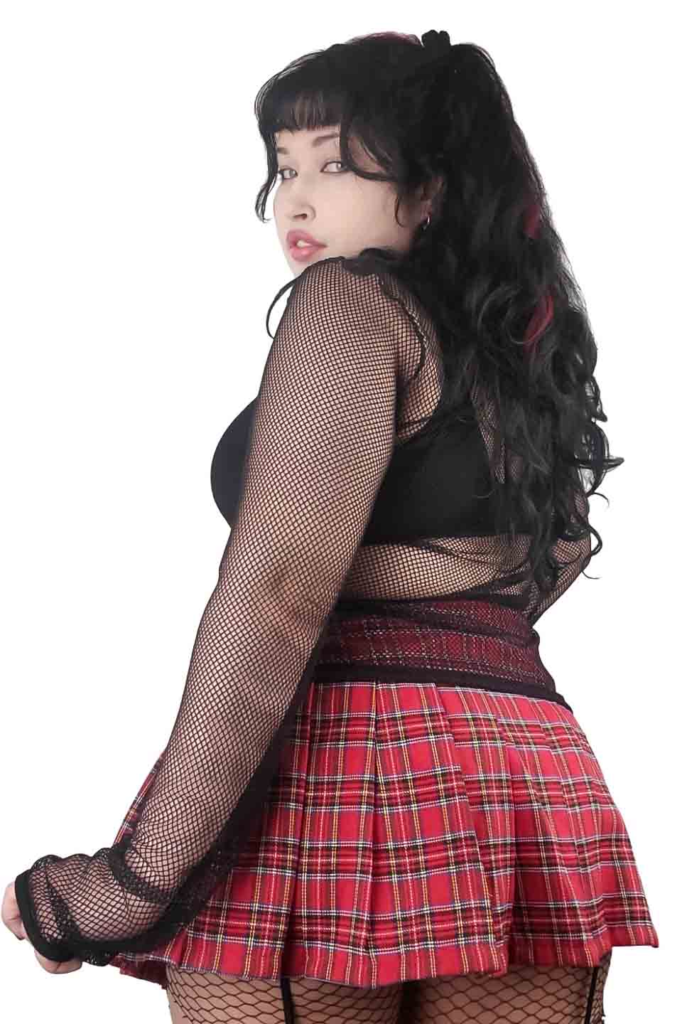 Classic Fishnet Long Sleeve-Tops-Lip Service