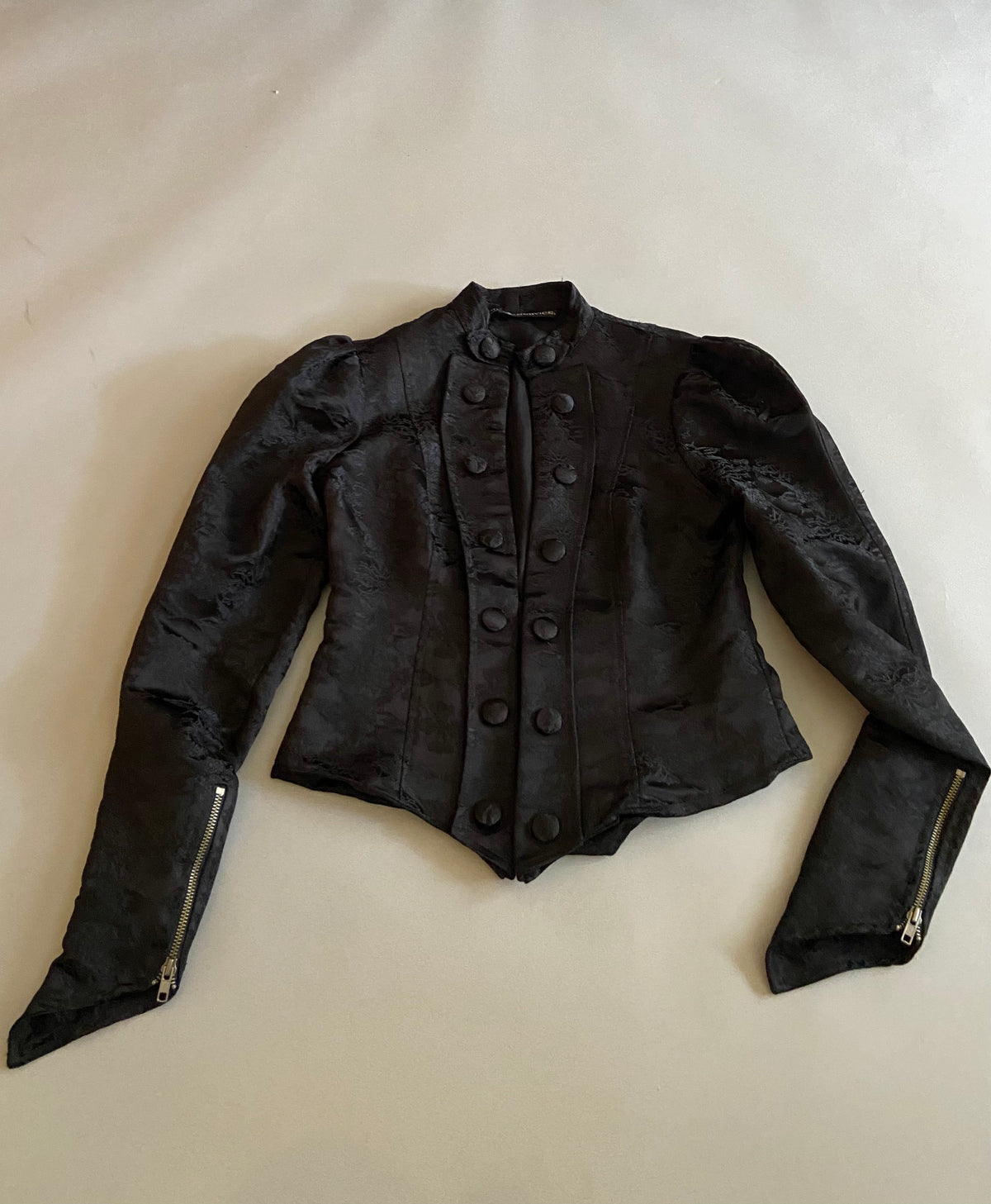 Vintage Lip Service Black Brocade Victorian Jacket-Jacket-Lip Service