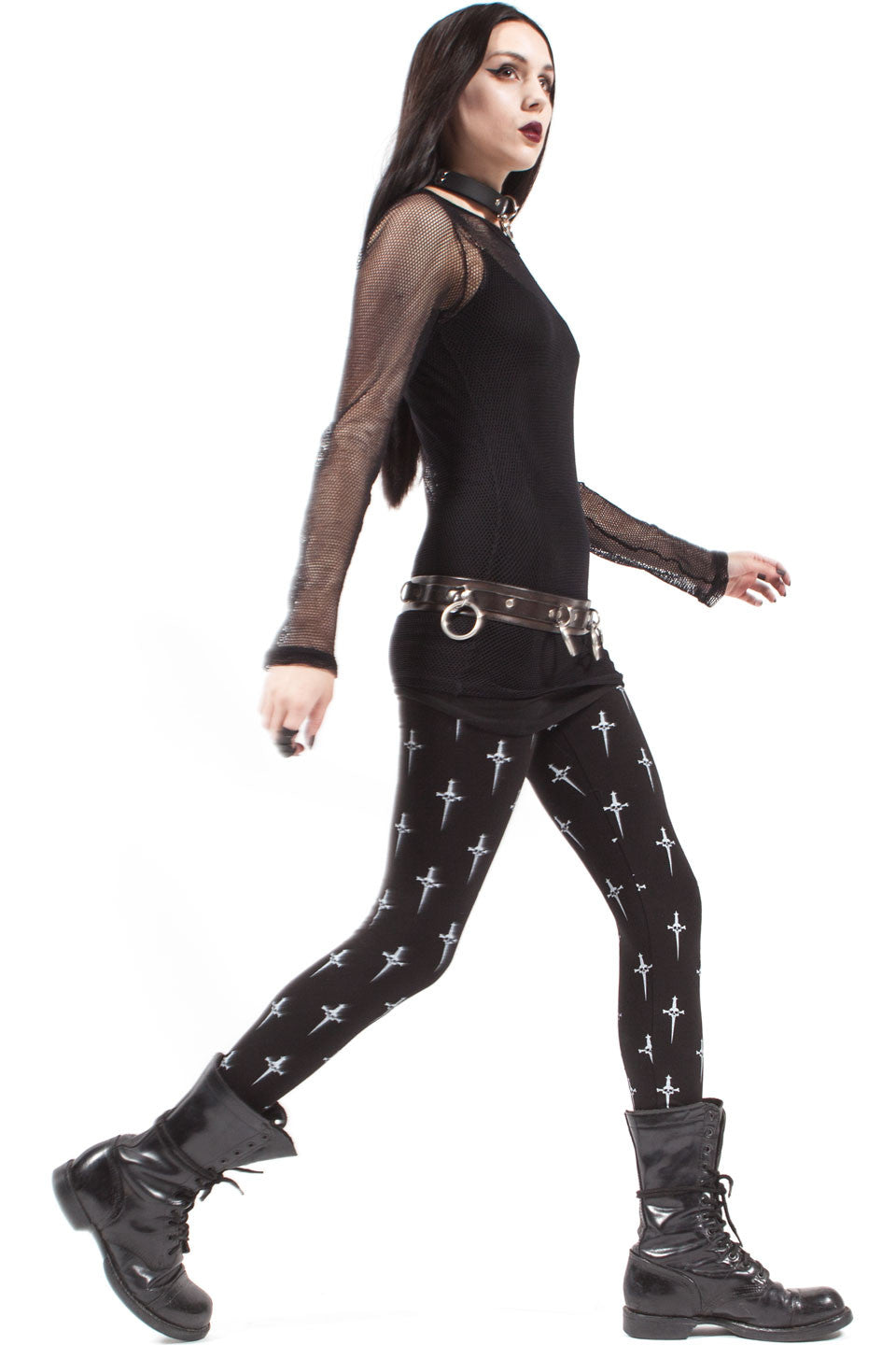 Dagger Print Leggings-Leggings-Lip Service