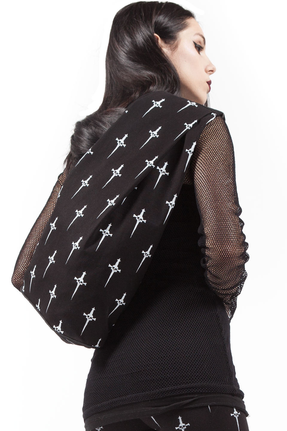 Dagger Print Large Backpack-Accessories-Lip Service
