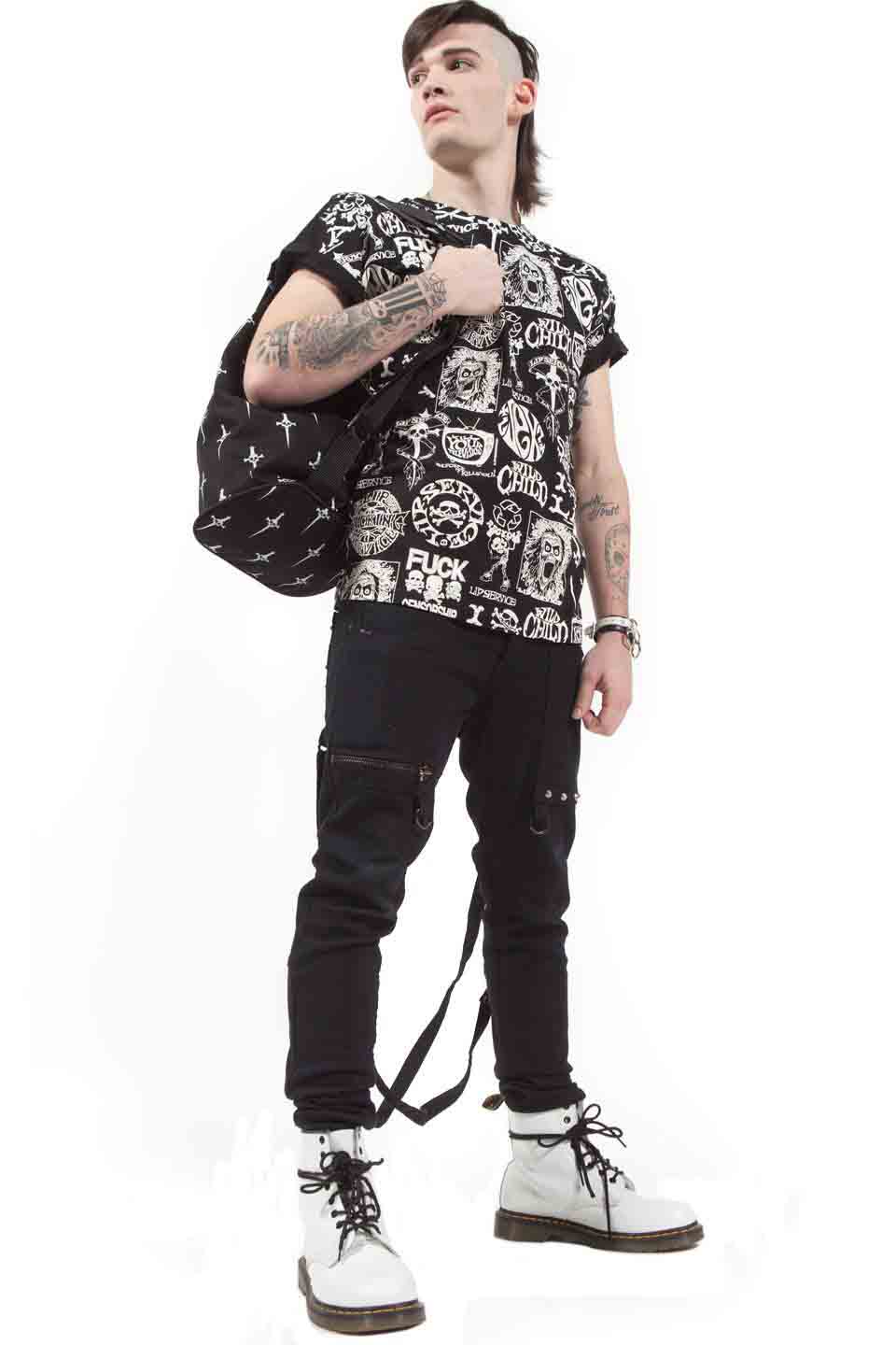 Dagger Print Large Backpack-Accessories-Lip Service