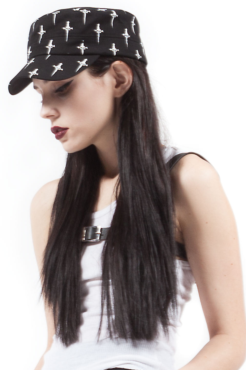 Dagger Print Hat-Accessories-Lip Service