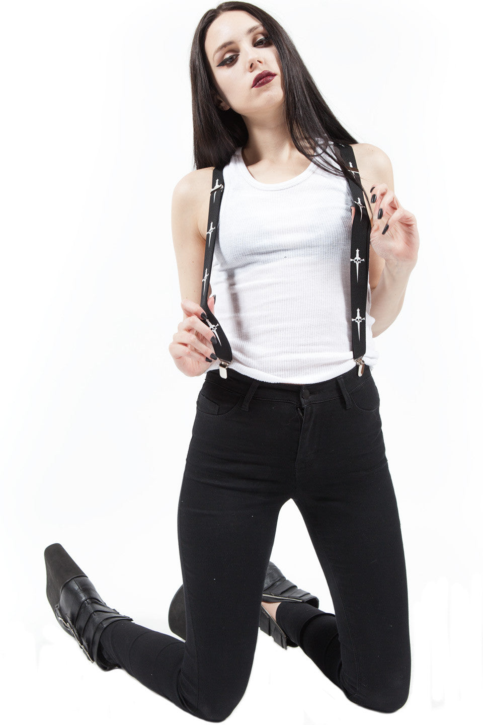 Classic Dagger Suspenders-Accessories-Lip Service