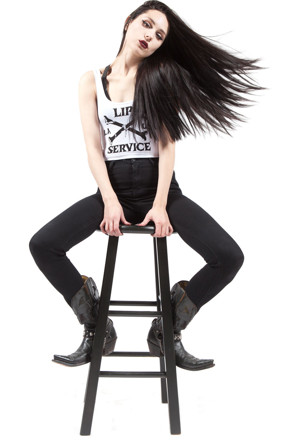 Cross Bones Tank-Tops-Lip Service