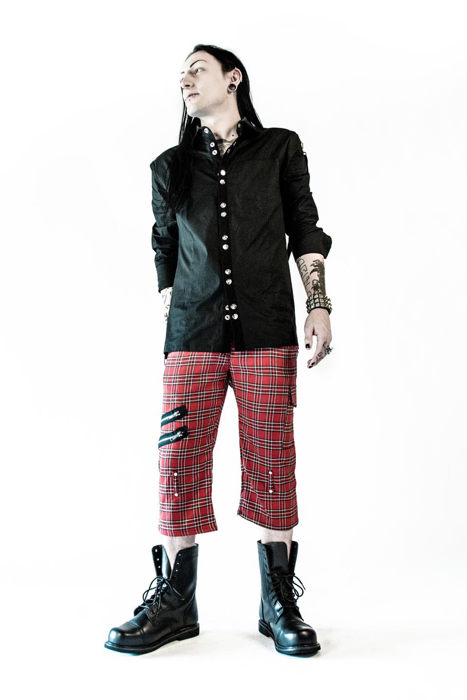 Rivet Head Work Shirt-Tops-Lip Service