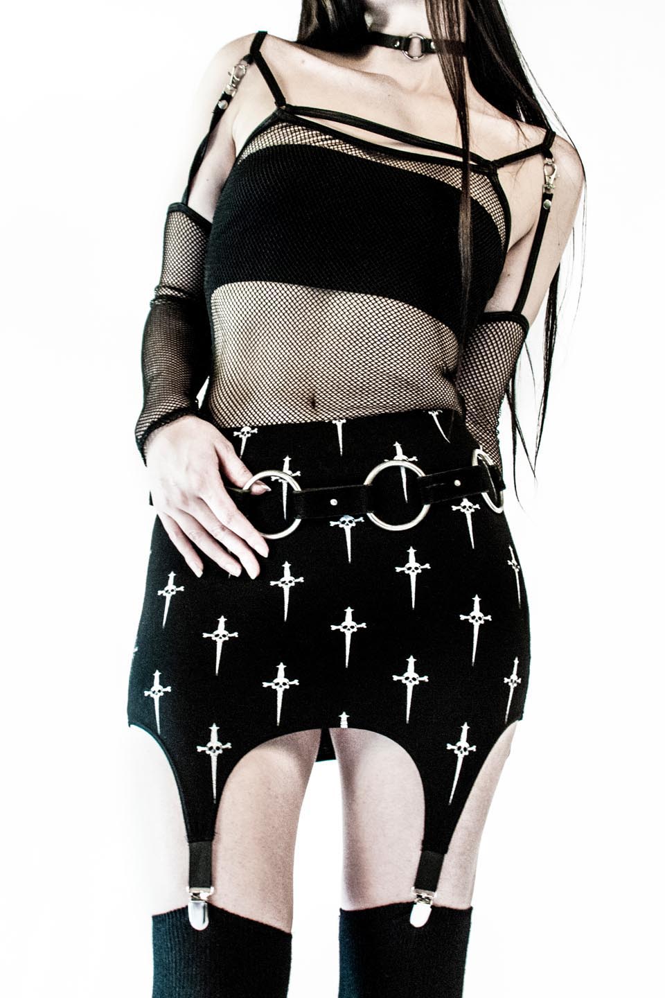 Black Transformer Fishnet Top-Tops-Lip Service