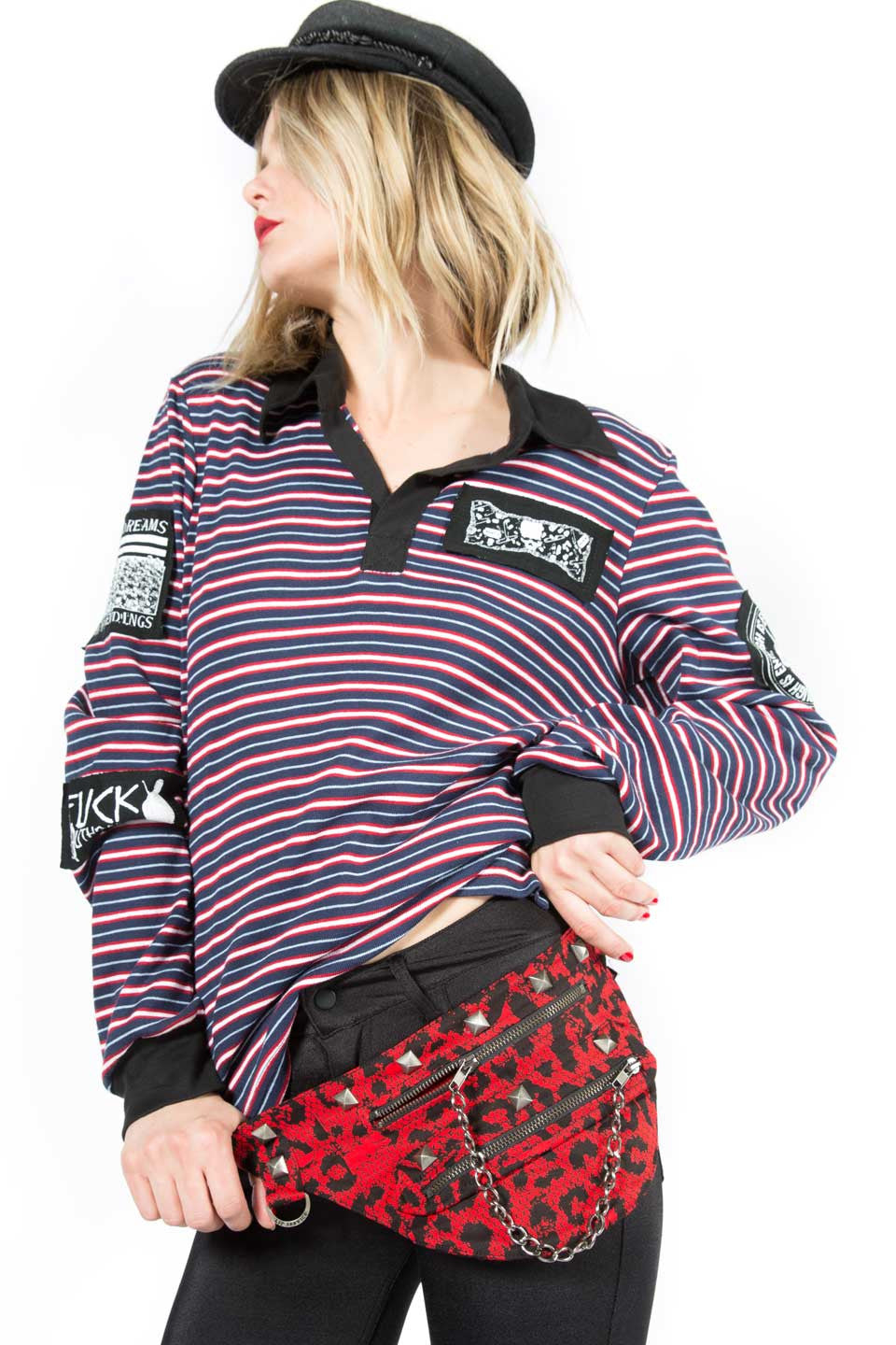 Vintage Batz & Bones Leopard Fanny Pack-Accessories-Lip Service