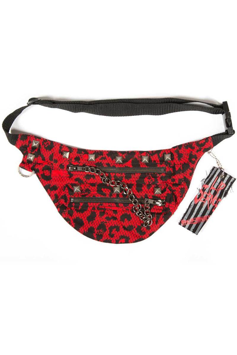 Vintage Batz & Bones Leopard Fanny Pack-Accessories-Lip Service