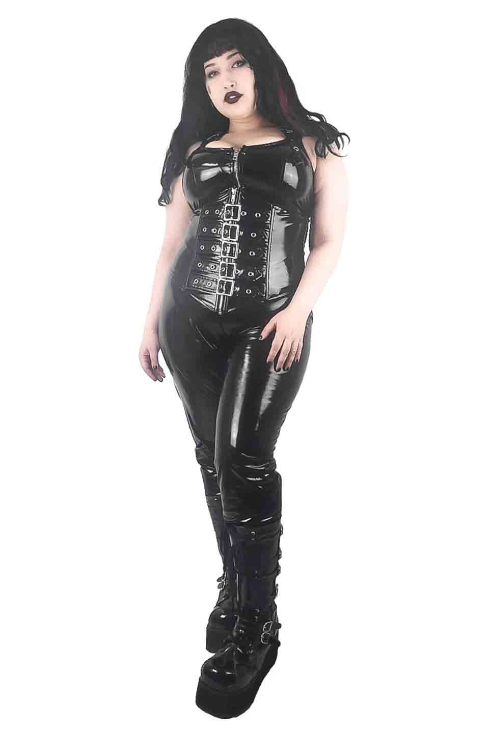 4-Way Stretch PVC Leggings-Leggings-Lip Service