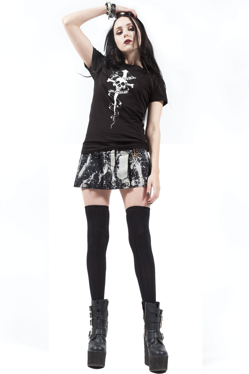 Porn Splatter Mini Skirt-Dresses-Lip Service