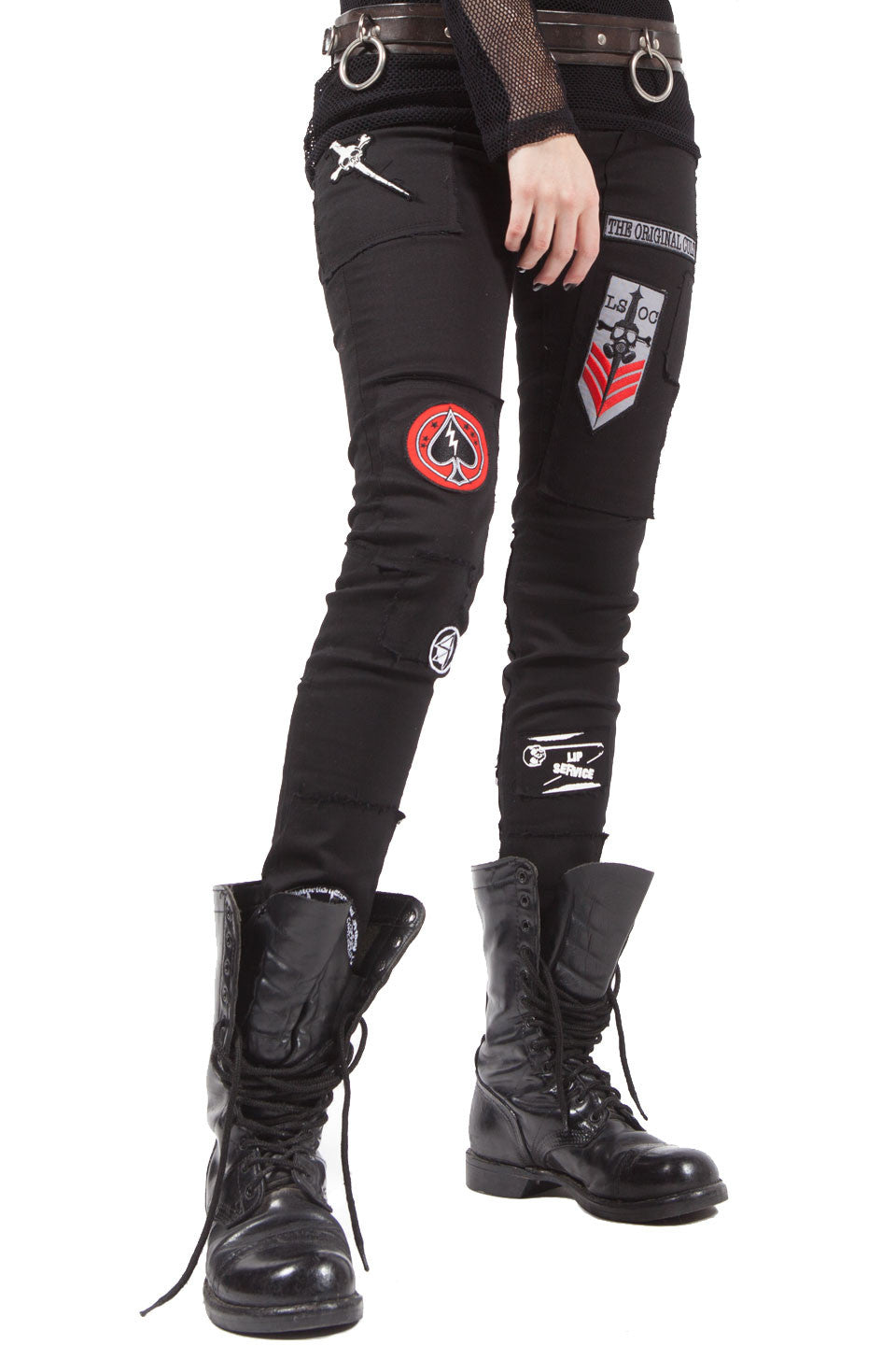 Punk & Disorderly Patch Jean-Bottoms-Lip Service