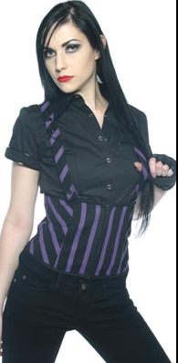 Vintage Striped Underbust-Tops-Lip Service