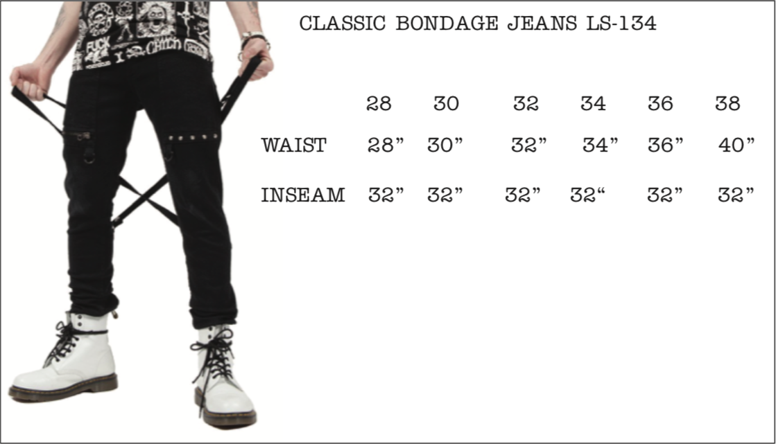 Cross Strap Stretch Jeans-Bottoms-Lip Service